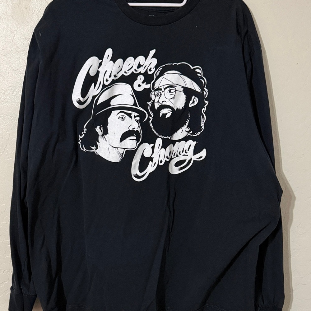 Cheech & Chong Graphic Long Sleeve Tee - Black